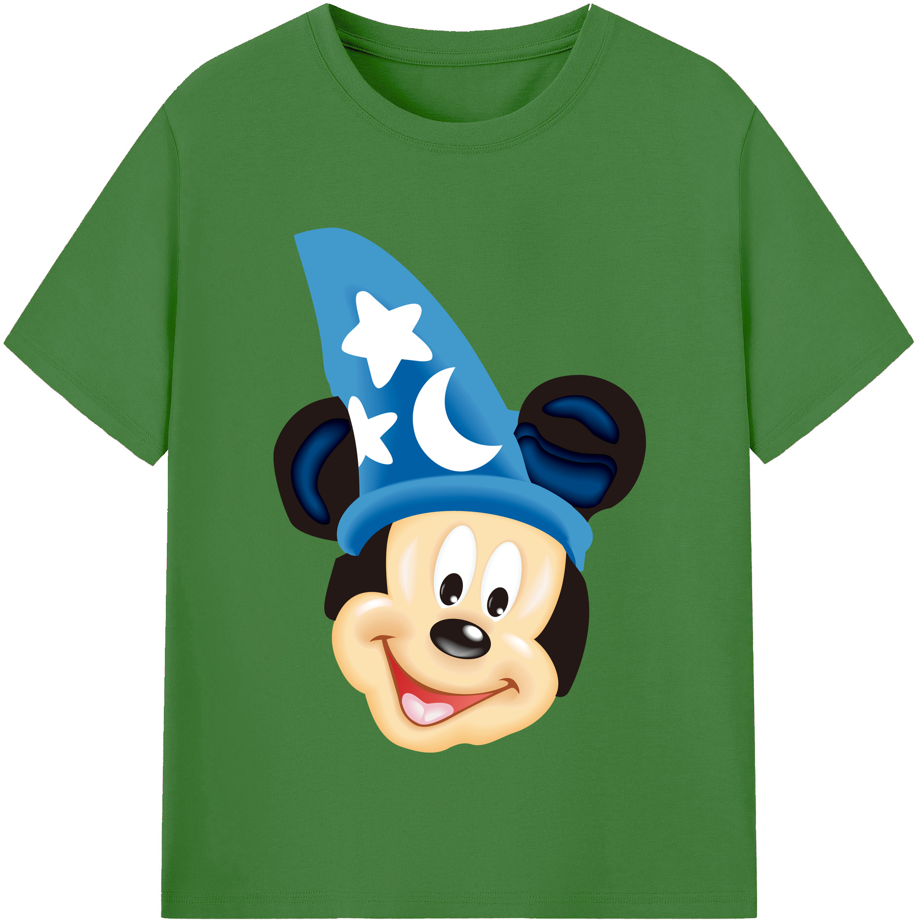 （画像用） ミッキーマウス Mickey Mouse レディースカジュアルプリントTシャツ（綿100％）